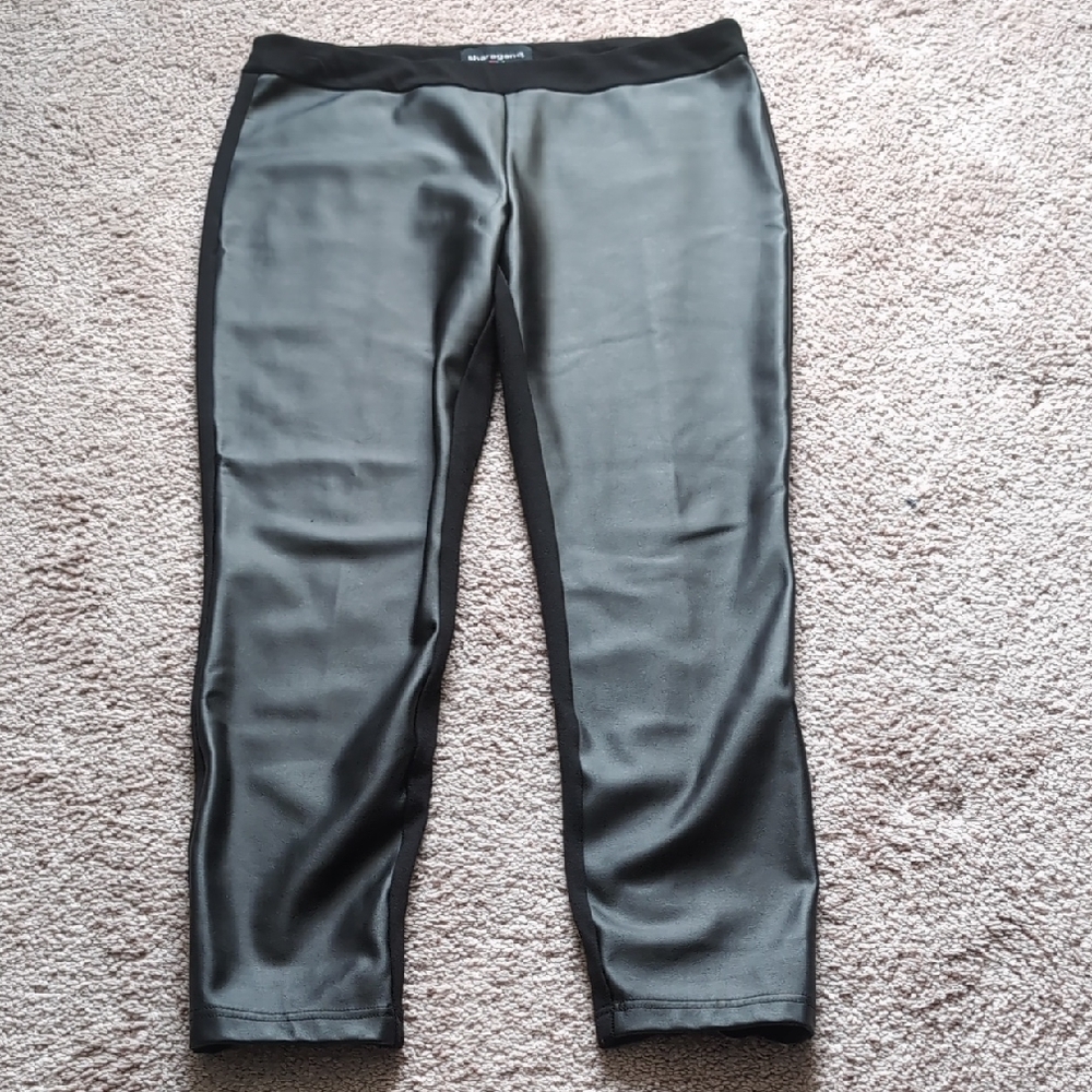 Black Satin Leggings